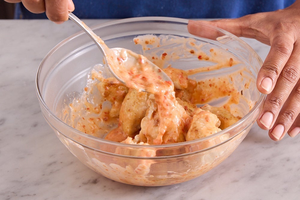 recipe-step-image-Dress the chicken & serve your dish }