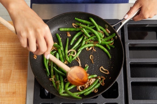 recipe-step-image-Blanch & finish the green beans}