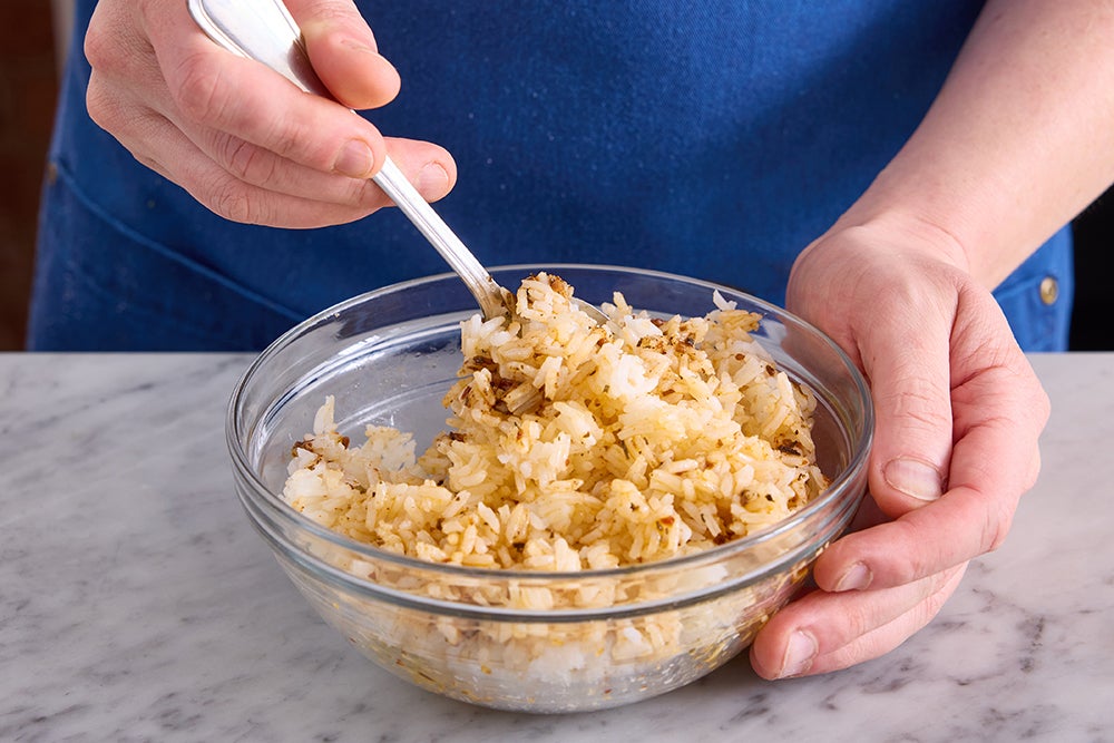 recipe-step-image-Warm the rice & serve your dish}