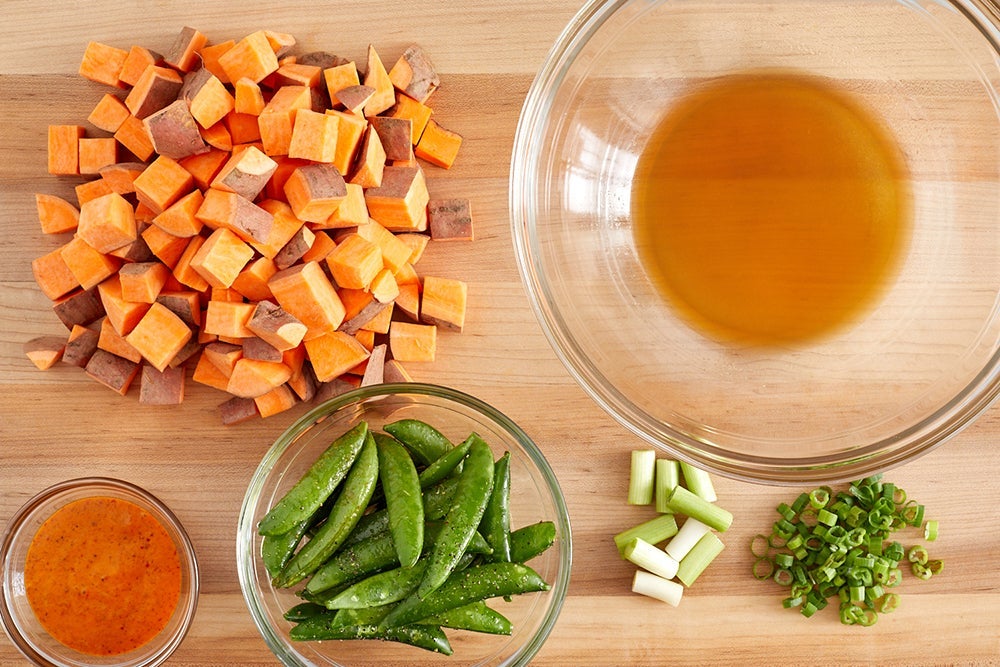 recipe-step-image-Prepare the ingredients & make the dressing}