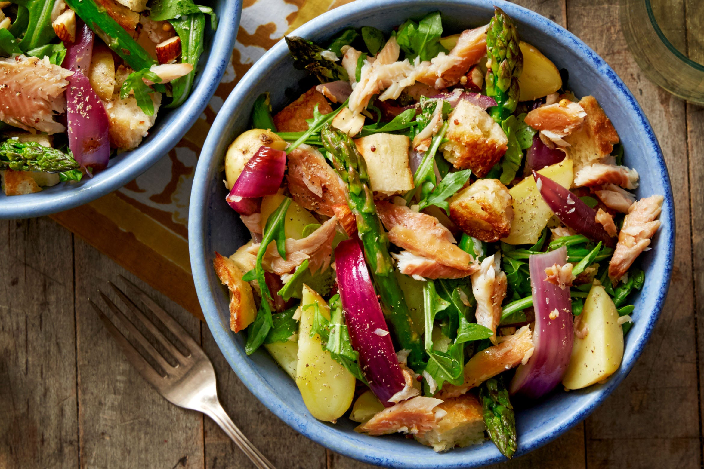 Smoked Trout & Asparagus Salad