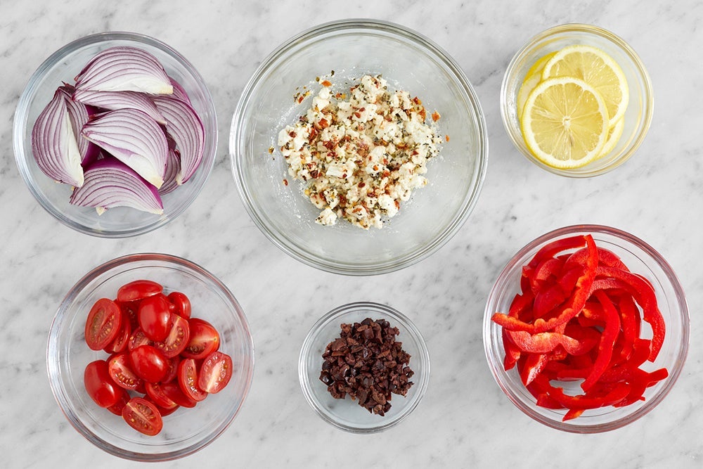 recipe-step-image-Prepare the ingredients & marinate the feta}