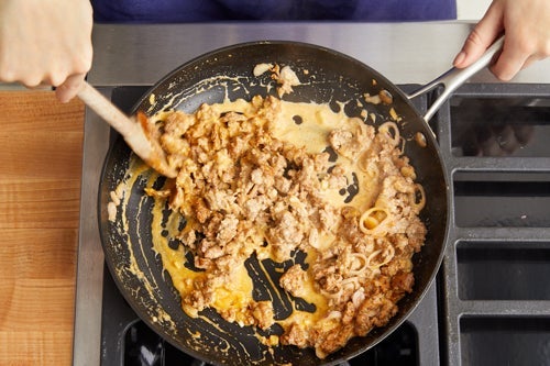 recipe-step-image-Cook the sausage & make the sauce}