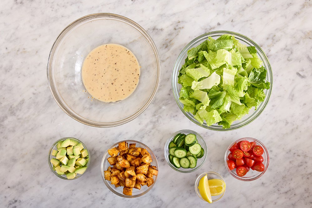 recipe-step-image-Prepare the ingredients & make the dressing }