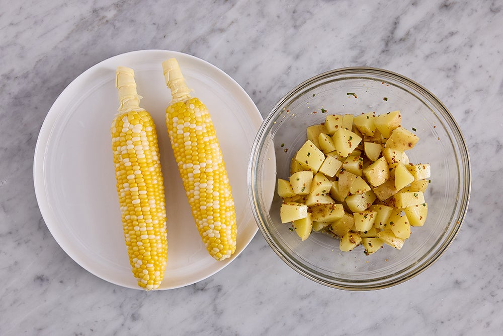 recipe-step-image-Cook the potatoes & corn}