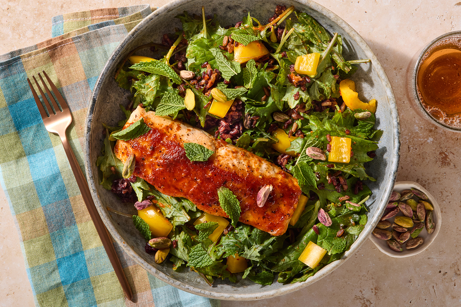Harissa Salmon Grain Bowls