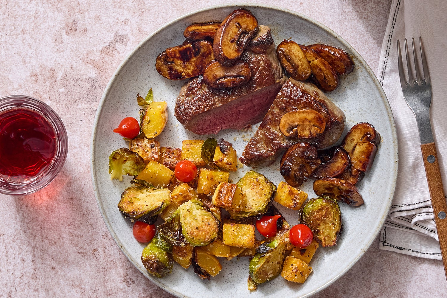 Flank Steaks & Mushroom Agrodolce