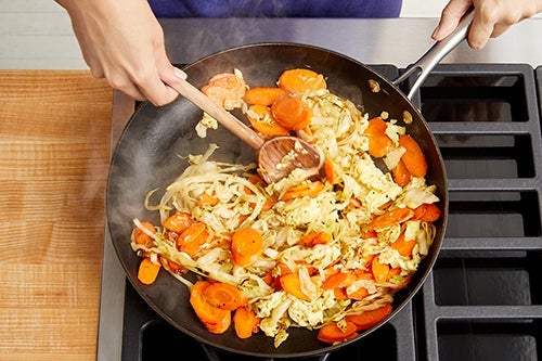 recipe-step-image-Cook the vegetables & eggs:}