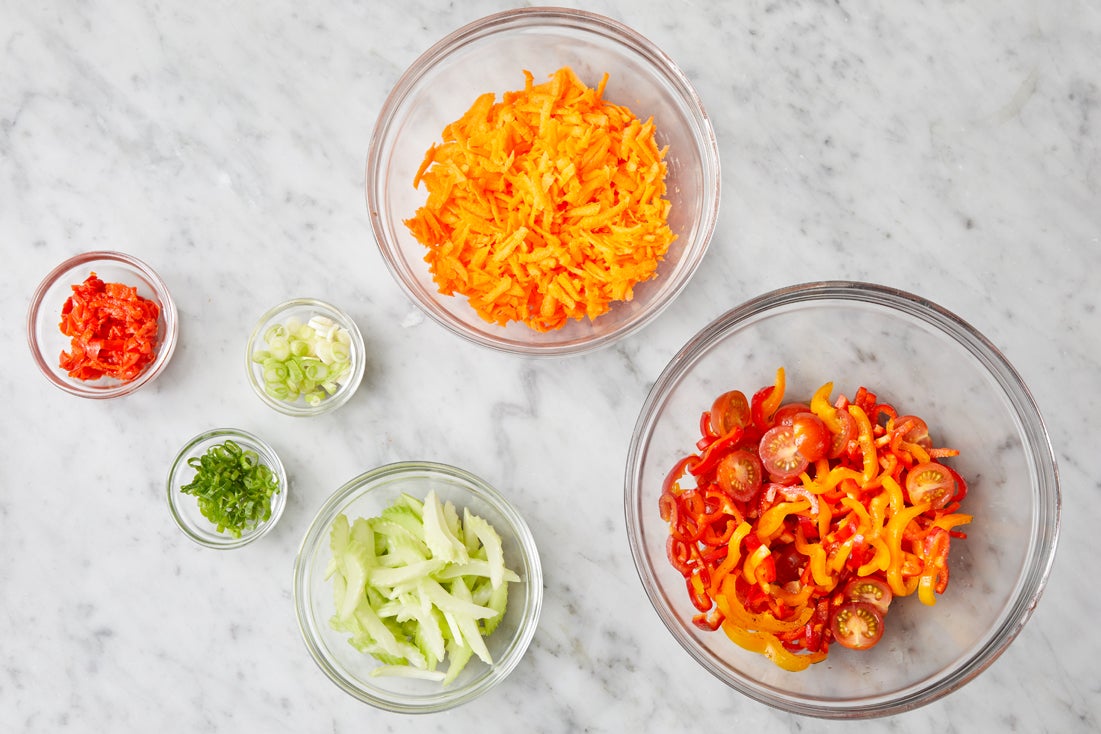 recipe-step-image-Prepare the ingredients & marinate the vegetables:}