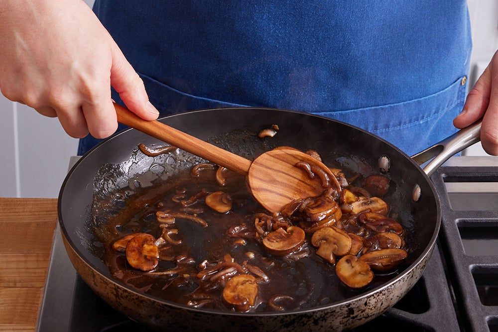 recipe-step-image-Glaze the mushrooms & serve your dish}