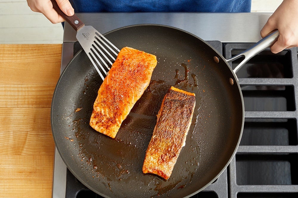 recipe-step-image-Cook the fish & serve your dish}