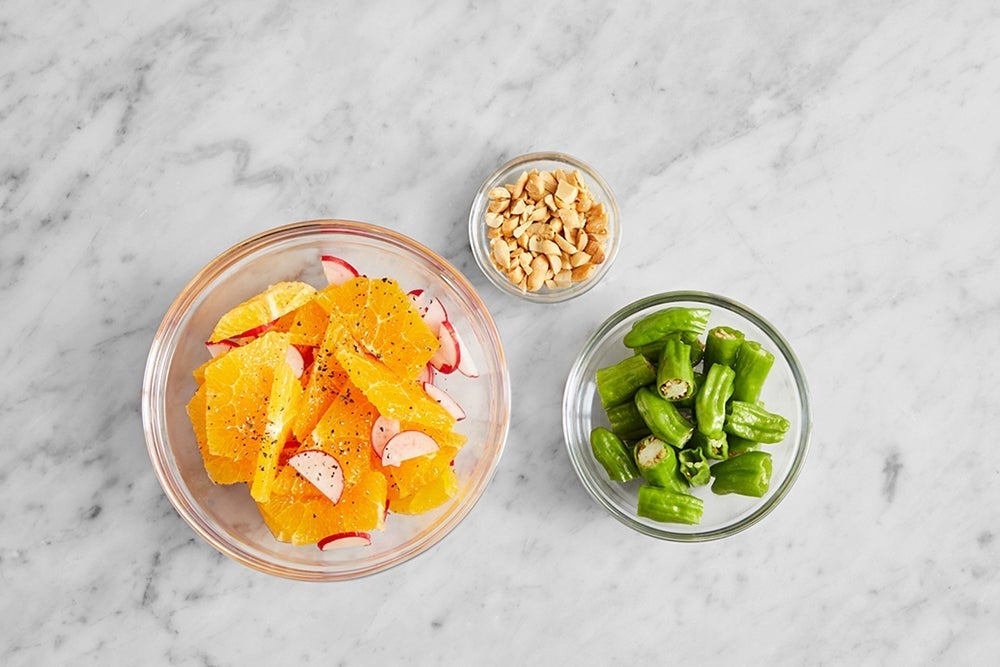 recipe-step-image-Prepare the ingredients & make the orange salsa:}