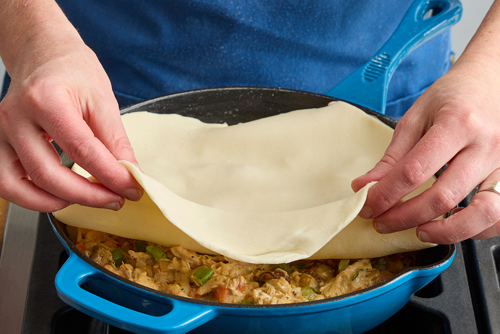 recipe-step-image-Bake the chicken pot pie & serve your dish}