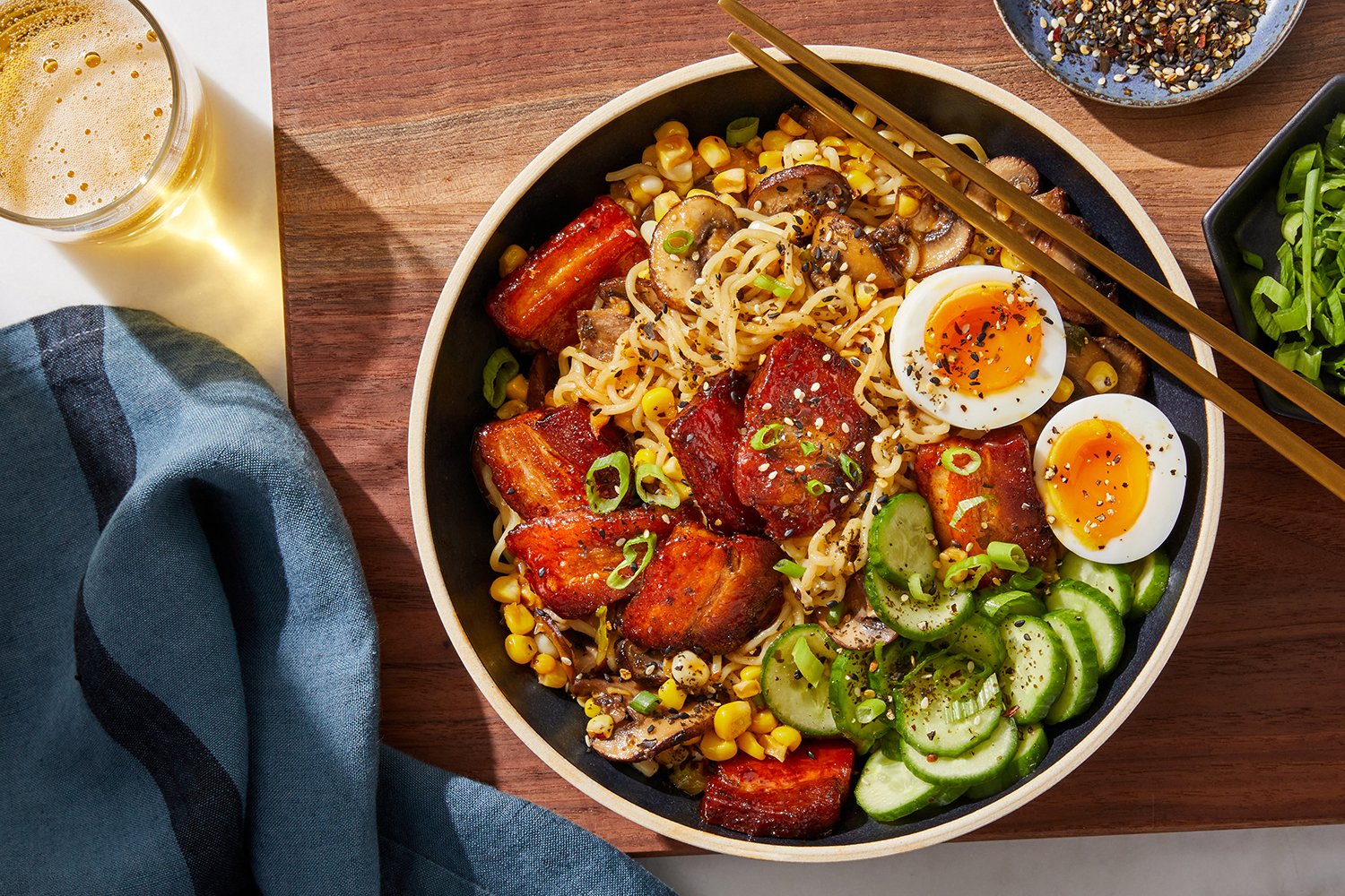 Glazed Pork Belly & Ramen Noodles