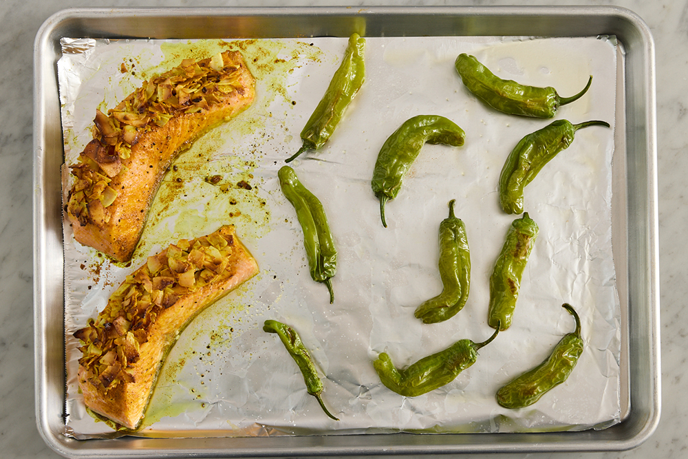recipe-step-image-Roast the fish & peppers}