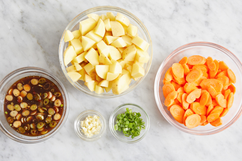 recipe-step-image-Prepare the ingredients & start the sauce}