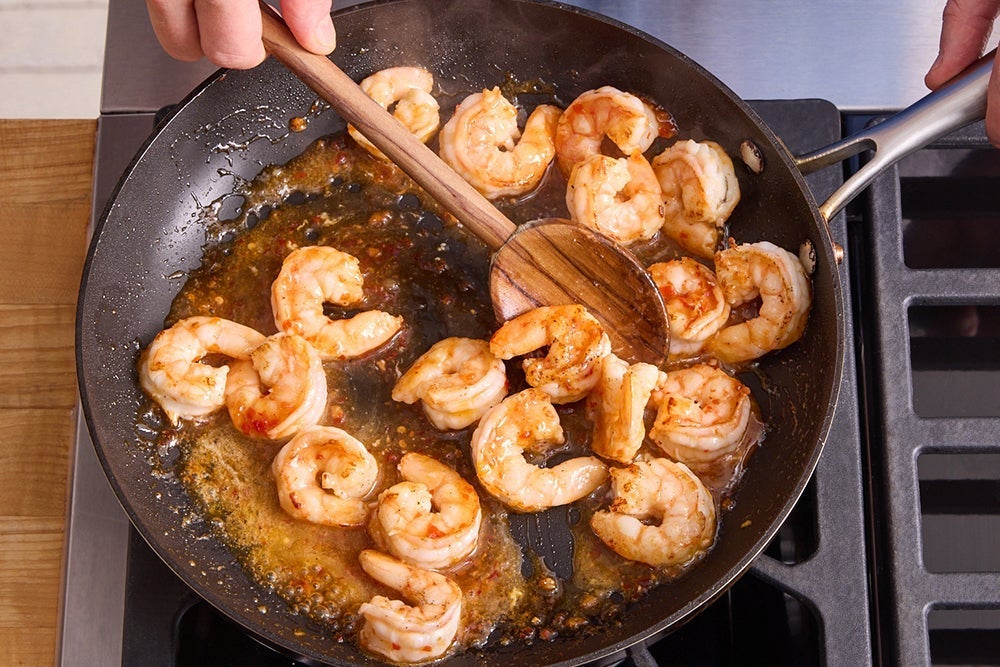 recipe-step-image-Cook the shrimp & serve your dish}
