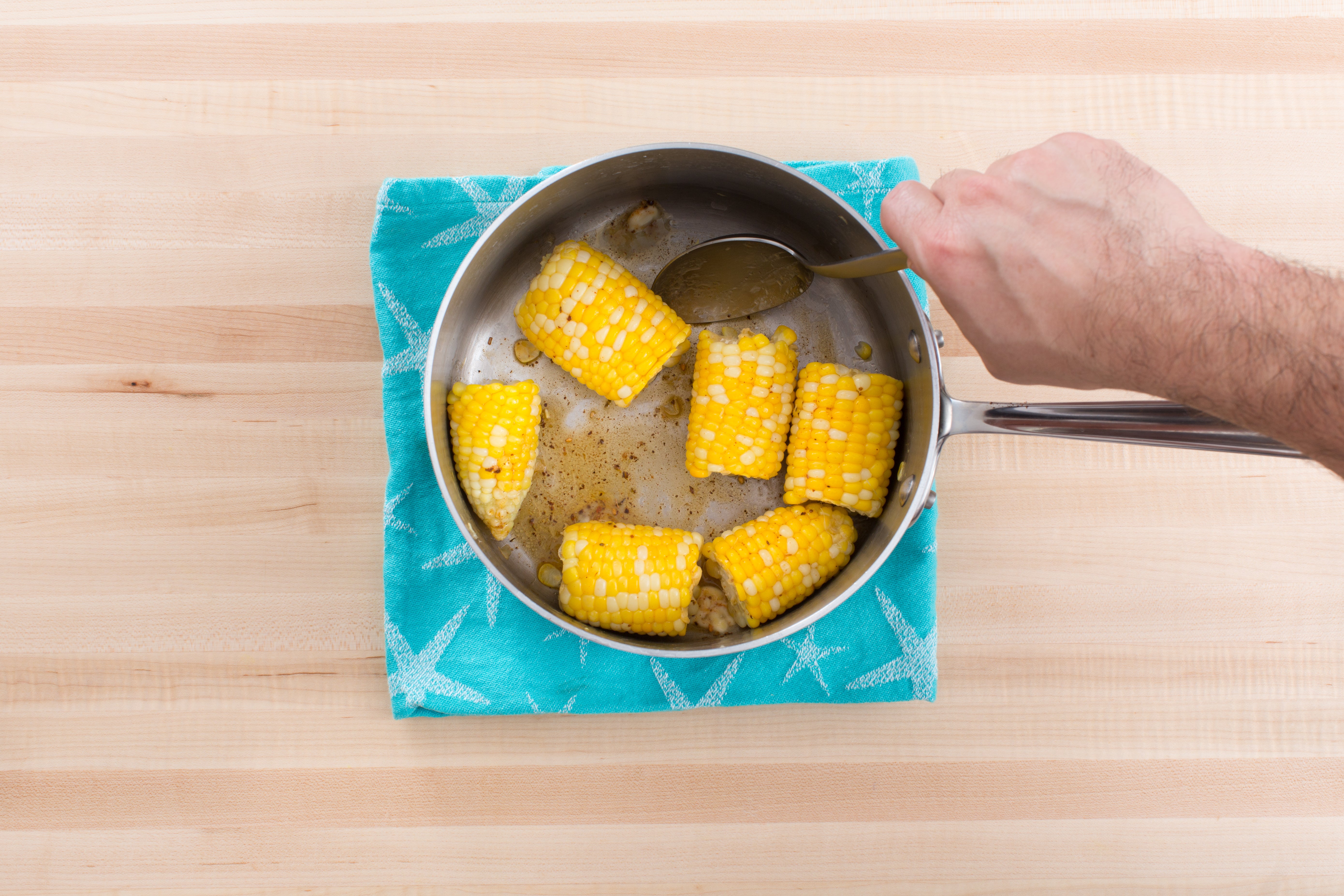 recipe-step-image-Cook & dress the corn:}