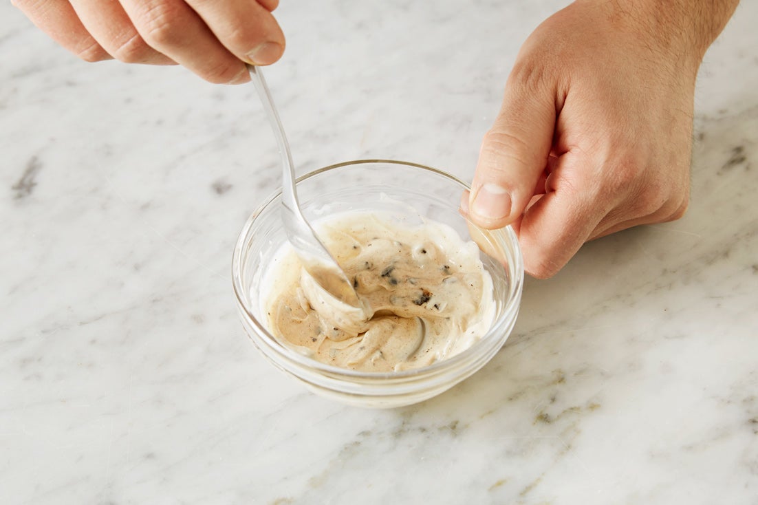 recipe-step-image-Make the black garlic mayonnaise:}