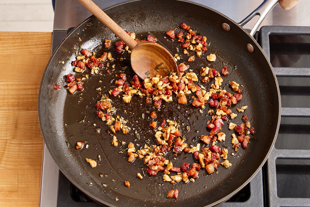 recipe-step-image-Cook the pancetta & walnuts}