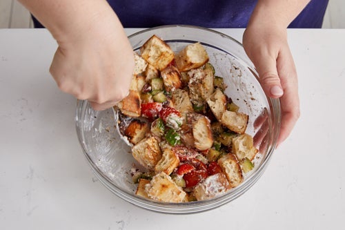 recipe-step-image-Finish the panzanella & serve your dish}