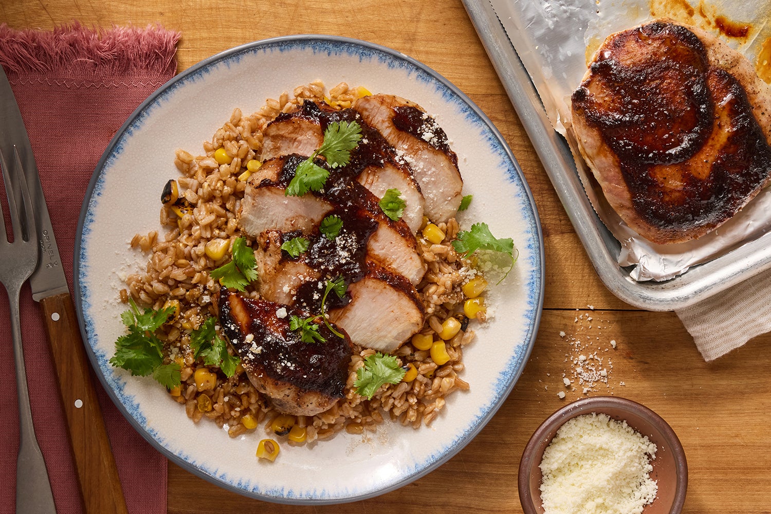 Baked Chile-Maple Pork Chops