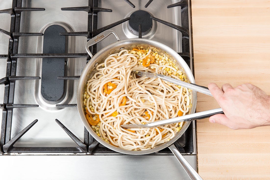 recipe-step-image-Add the noodles & sauce:}