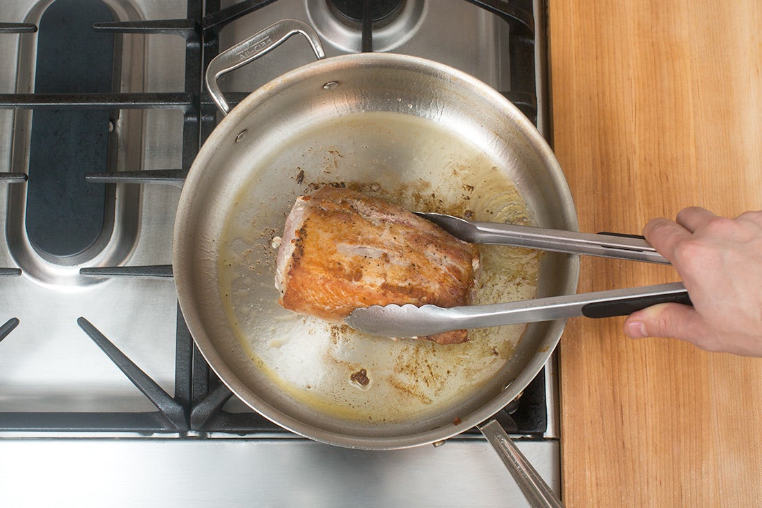 recipe-step-image-Sear the pork:}
