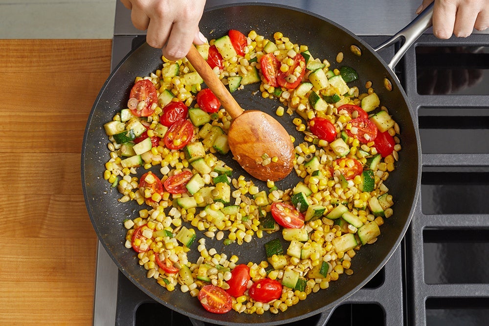 recipe-step-image-Cook the vegetables & finish the quinoa}