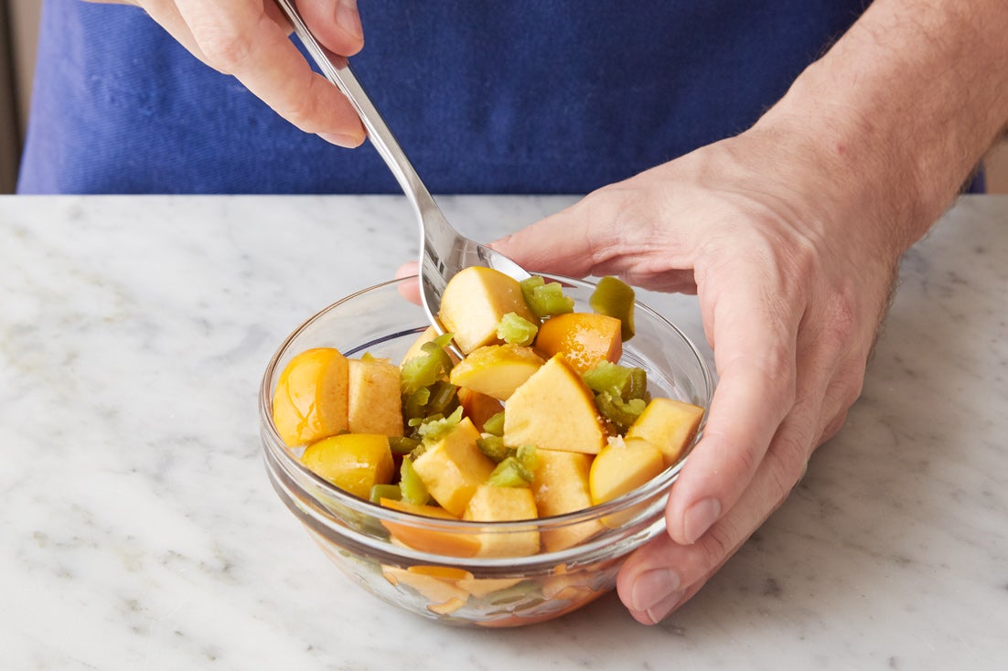 recipe-step-image-Marinate the persimmon: }