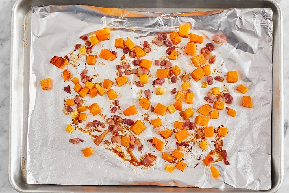 recipe-step-image-Roast the squash & pancetta}
