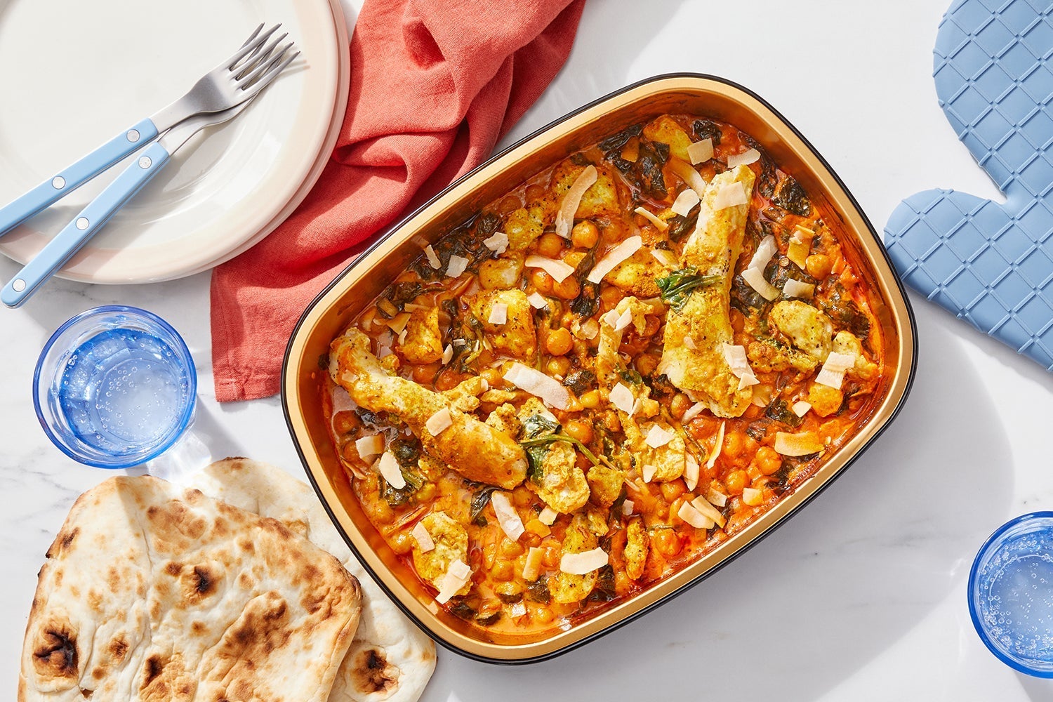 Oven Baked Chicken & Chickpea Curry